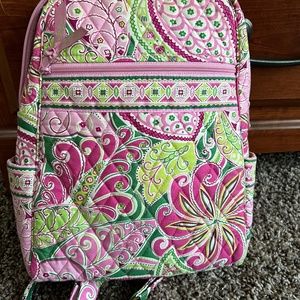 Pink floral Vera Bradley Backpack